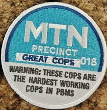 NYPD Midtown North 18 Precinct PBMS Police Morale Patch - Hook&Loop back picture