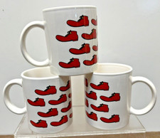 VTG Three  RARE, MINT CONDITION Ronald McDonald Ceramic Shoe Mugs - BRAND NEW picture