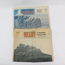 Lot Of 2 1980 Mt. St. Helens Diary Columbian Newspapers Vancouver Washington picture