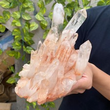 1075g Natural Clear White Quartz Crystal Cluster Rough Healing Specimen picture