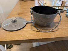 STAUB Round Enameled Cast Iron Tea Kettle 1 Qt Gray picture