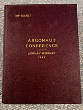 *ORIGINAL* 1945 WWII ARGONAUT Yalta Conference TOP SECRET CCS Papers Copy 22 picture