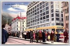 Vintage Colombia Postcard BOGOTA Avenida Jimenez de Quesada 1950s picture