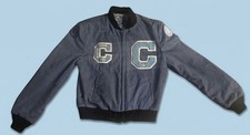 Vintage 1980s Class of 87 THE CITADEL MILITARY ACADEMY Letterman Jacket M  picture