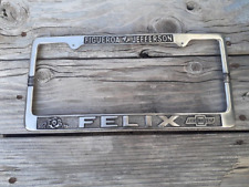 FELIX CHEVROLET CHEVY LICENSE PLATE FRAME SINGLE EARLY LONG STYLE picture