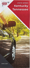 New AAA KENTUCKY - TENNESSEE STATE ROAD MAP  Highway Tour  KY/TN   LATEST 2025 picture