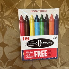 Vintage Whitman Crayons Mid 1960’s Free Store Giveaway 16 Count Rare picture