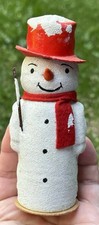 Early Antique Snowman Christmas German Snowman Candy Container 5 1/2
