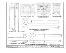 Dover New Hampshire 1930s Colonel Paul Wentworth House Chimney Detail Drawing picture