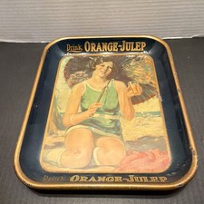 Orange-Julep Multicolor Rectangular Advertising Tray Collectible Display picture