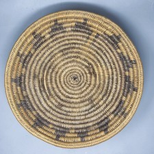 Antique Navajo Indian Basket 13” dia x 3