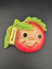 1973 Miller Studio Chalkware Anthropomorphic Tomato Thermometer Wall Hanging  picture