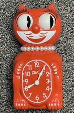 Vintage Tangerine Lady Kit Cat Klock Clock LBC-33 Rare NOS W/ Box B2 picture