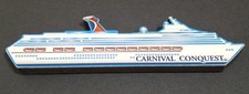 Vintage Rare Carnival Line Conquest Cruise Ship Refrigerator Magnet 4.75