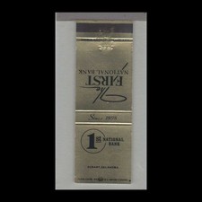 Matchbook Cover - Oklahoma - First National Bank Durant, OK picture