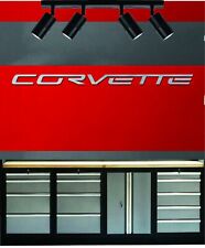 Corvette Brushed Aluminum Letter Set Sign For Garage Shop Man Cave C7 C8 6 Feet picture