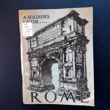 1945 WWII A Soldier s Guide To ROME COLLEECTIBLE ORIGINAL Booklet picture