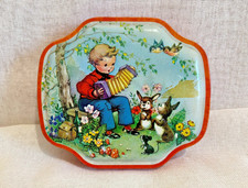 Vintage Mid Century George W Horner Sweet Tin 13cmW Childrens Illustration UK picture