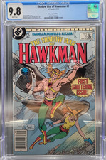 🔥DC COMICS VINTAGE RARE🔥SHADOW WAR OF HAWKMAN 1 CGC 9.8 NEWSSTAND WHITE PAGES picture