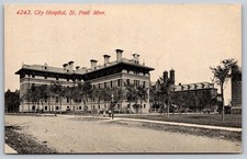 St Paul Minnesota City Hospital Building Acmeograph Postcard PC400 picture