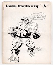 ADVENTURE HEROES' HIDE-A-WAY 8   1966 Fanzine / Jack Kirby Original Cvr / Scarce picture