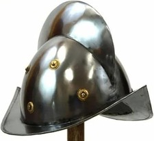 Medieval Kettle Helmet Steel Knight Helmet LARP Cosplay Renaissance Armor picture