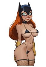 0171 Batgirl Sticker, Made In USA, Laminated, Waifu, Busty, Bikini, Curvy picture