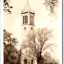 c1930s Ames, IA Campanile Tower Iowa State College RPPC Postcard 1936 Postmark picture