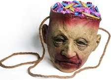 Severed Head Bloody Candy Shoulder Bag, Bloody Trick or Treat Bucket Halloween picture