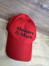 MAKER'S MARK Nike Liquor bourbon whiskey red back HAT | New Performance Nylon picture