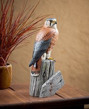 Wild Wings Kestrel Sculpture by Randal Martin, Brown picture