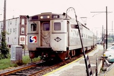 35mm slide, SEPTA RDG @ LANSDALE PA AUG-83 ORIG RAILROAD TRAIN PHILADELPHIA picture