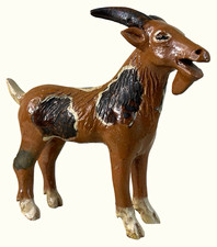 Vintage Terra Cotta Pottery Farm Country Goat 7.5” x 7.25” picture