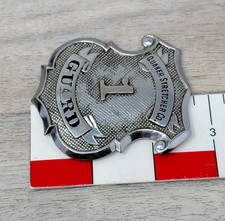 Vintage Quaker Stretcher Co Kenosha WI Security Guard Badge Pin AMC Factory picture