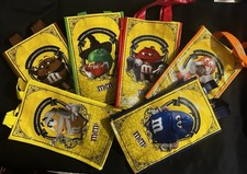 Set of 6 M&M's Candy Reusable Halloween Trick or Treat Bags - 2019 Promo picture