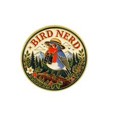 BIRD NERD Enamel Pin Bird Enthusiast Brooch Lapel Pins Badge on Backpack picture