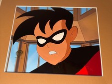 Batman Animation Cel The Animated Series Production Art BG  DC COMICS ROBIN  I7 picture