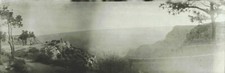 c1905 Grand Canyon Panoramic Photo Negative Man Rim Canyon, Pre National Park picture
