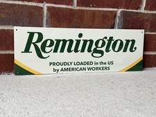 18 Inch Remington Rifles Shotguns Ammunition Vintage Style Metal Sign picture