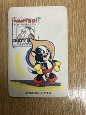 1938 Walt Disney Shuffled Symphony Mickey Mouse Red Back Rare Ambrose Kitten VGC picture