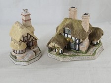 2 David Winter “Moonlight Haven & Audrey Tea Shop (Signed) “ 1991