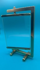 Vintage MCM Solid Brass Swivel Picture Frame Double Sided Paul Lobel Style 5x7 picture