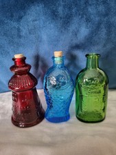 Vintage Wheaton miniature glass bottles Fisch and Cape May bitters +1 repros 70s picture