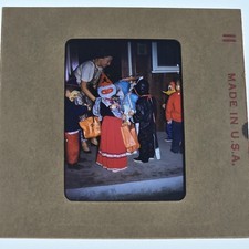 1950s Vintage Halloween Trick or Treat Kids Costumes Kodachrome 35mm Slide picture