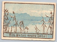 Happy New Year Landscape Scene Germany Postcard picture