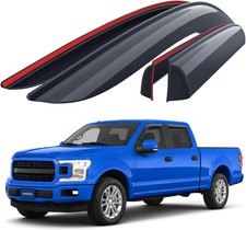 Shatterproof Side Window Deflectors for Trucks Ford F150 2015-2026 SuperCrew, Ve picture