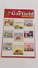 Vintage 1978 Garfield Comic Strip Stickers Jim Davis Odie 9  Panels Sealed picture