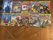 CLASSIC ILLUSTRATED COMICS COMPLETE SET OF 170.   154 ORIGINALS GRADE VG TO FINE picture