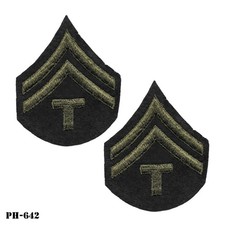 Technician 5th Grade OD Wool Patches ~ Original ~ US Army ~ NOS picture