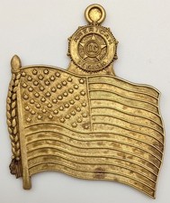 Rare Vintage American Legion American Flag - missing hole - Stamping Error picture